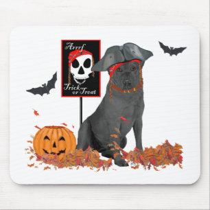 Schwarzer Labrador Retriever Halloween Mousepad