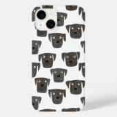 Schwarzer Labrador Retriever Hund Case-Mate iPhone Hülle (Rückseite)