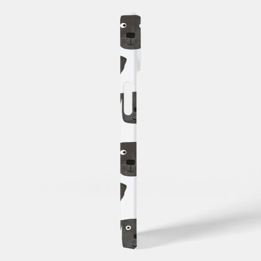 Schwarzer Labrador Retriever Hund Case-Mate iPhone Hülle (Rückseite / Rechts)