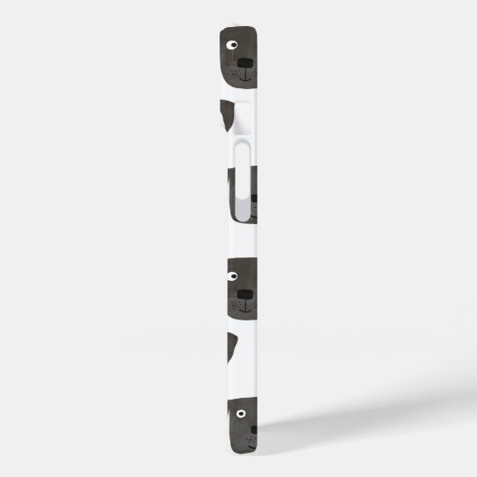 Schwarzer Labrador Retriever Hund Case-Mate iPhone Hülle (Rückseite / Links)