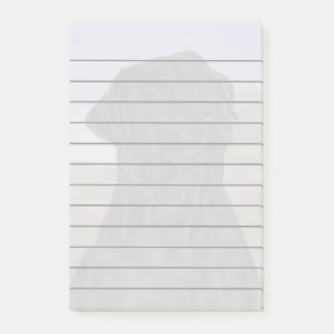 Schwarzer Labrador Retriever Hund Druck Post-it Klebezettel