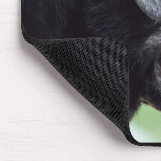 Schwarzer Labrador retriever-Hund Mousepad (Ecke)