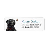 Schwarzer Labrador Retriever Hund Schmetterling Wu (Vorne)