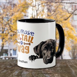 Schwarzer Labrador Retriever Hund Sie machen meine Tasse