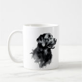 Schwarzer Labrador Retriever Kaffeetasse (Links)