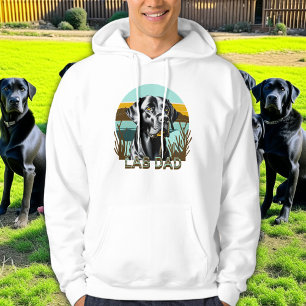 Schwarzer Labrador Retriever Lab Dad Hoodie