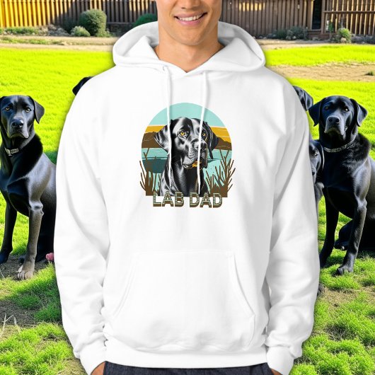 Schwarzer Labrador Retriever | Lab Dad Hoodie
