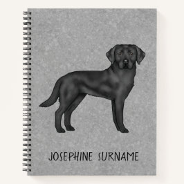 Schwarzer Labrador Retriever Labrador Dog Individu Notizblock