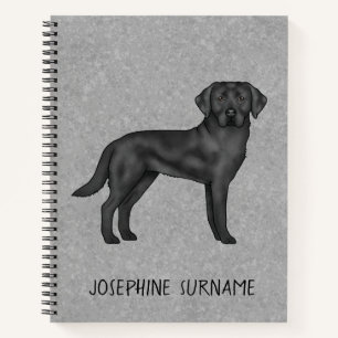 Schwarzer Labrador Retriever Labrador Dog Individu Notizblock