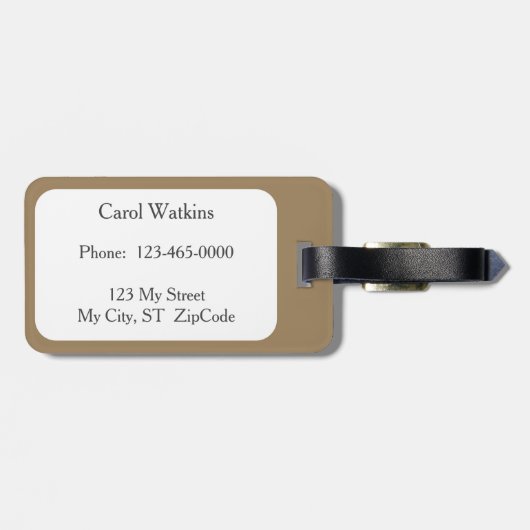 Schwarzer Labrador Retriever Labrador Gepäckanhänger (Rückseite horizontal)