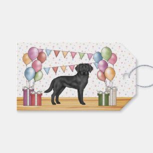 Schwarzer Labrador Retriever Labrador Hund farbenf Geschenkanhänger