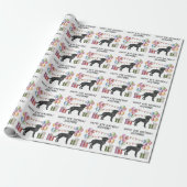 Schwarzer Labrador Retriever Labrador Hund farbenf Geschenkpapier (Ungerollt)
