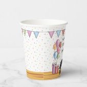 Schwarzer Labrador Retriever Labrador Hund farbenf Pappbecher (Rechts)