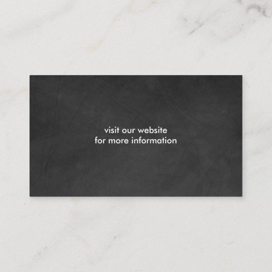 Schwarzer Labrador Retriever mit Stick Visitenkarte (Rückseite)