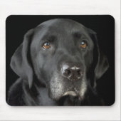 Schwarzer Labrador Retriever Mousepad (Vorne)
