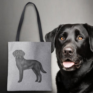 Schwarzer Labrador Retriever Niedlich Cartoon Dog  Tasche