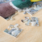 Schwarzer Labrador Retriever Niedlich Duck Hunting Puzzle (Seite)