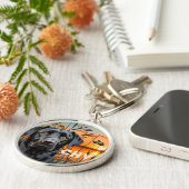 Schwarzer Labrador Retriever Personalisiert Schlüsselanhänger (Seite)