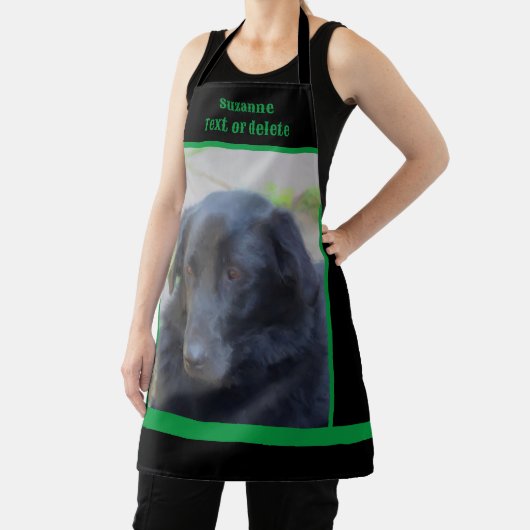 Schwarzer Labrador Retriever Personalisiert Schürze (InSitu)