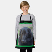 Schwarzer Labrador Retriever Personalisiert Schürze (Getragen)