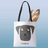Schwarzer Labrador Retriever Personalisiert Tasche