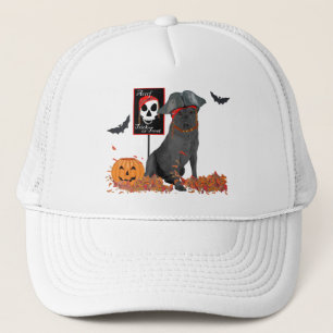 Schwarzer Labrador Retriever Pirat Truckerkappe