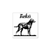 Schwarzer Labrador Retriever Print Individuelle Na Gummistempel (Prägung)