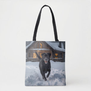 Schwarzer Labrador Retriever Schultertasche Tasche