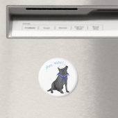 Schwarzer Labrador Retriever Seemann Magnet (In Situ (Geschirrspüler))