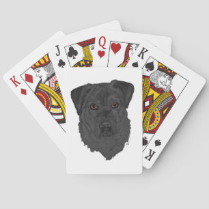 Schwarzer Labrador Retriever Spielkarten