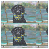 SCHWARZER LABRADOR RETRIEVER STOFF (Nahaufnahme)