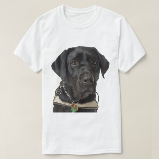 Schwarzer Labrador Retriever T-Shirt (Design vorne)