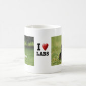 Schwarzer Labrador Retriever Welpe Kaffeetasse (Mittel)