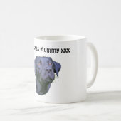 Schwarzer Labrador retriever-Welpe Kaffeetasse (VorderseiteRechts)