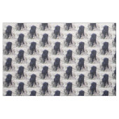 Schwarzer Labrador retriever-Welpe Stoff (Fat Quarter (45,7 x 55,9 cm))