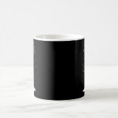 Schwarzer Labrador Santa Hut Rentier Baum Lichter Kaffeetasse (Mittel)