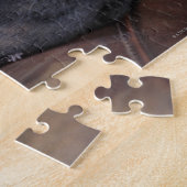 Schwarzer Labrador schläft auf dem Sofa, nah Puzzle (Seite)