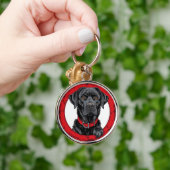 Schwarzer Labrador Schlüsselanhänger (Hand)
