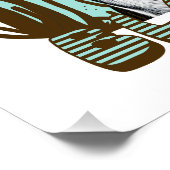 Schwarzer Labrador Vintager Text Poster (Ecke)