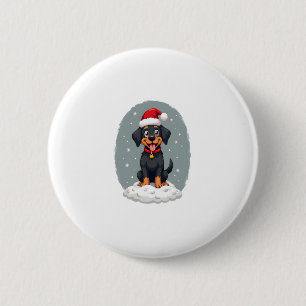 Schwarzer Labrador Weihnachten Santa Hut Xmas Pyja Button