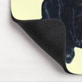 Schwarzer Labrador-Welpe Mousepad (Ecke)