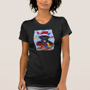 Schwarzer Labrador-Welpe Sankt T-Shirt
