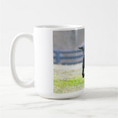 Schwarzer Labrador-Welpen-Betrieb Kaffeetasse (Links)