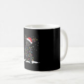 Schwarzer Labrador Xmas Hund Weihnachtsbaum Licht Kaffeetasse (VorderseiteRechts)