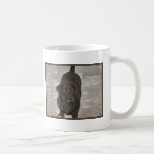schwarzer Labradorschneesturm Kaffeetasse
