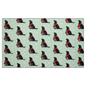Schwarzer Labradortartan-Schal 2 Stoff (Fat Quarter (45,7 x 55,9 cm))