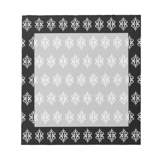 Schwarzer Lack Editor Notizblock (Vorderseite)