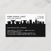 Schwarzer Landsmann - Tierernennung Besuch Veterin Visitenkarte (Vorderseite)