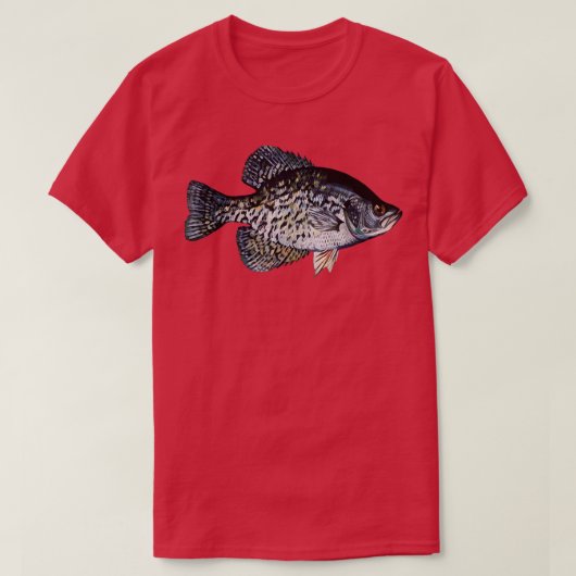Schwarzer Languste , Glückskrappie-Fischerei T-Shirt (Design vorne)