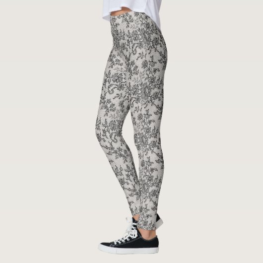 Schwarzer Lauf Leggings (Links)